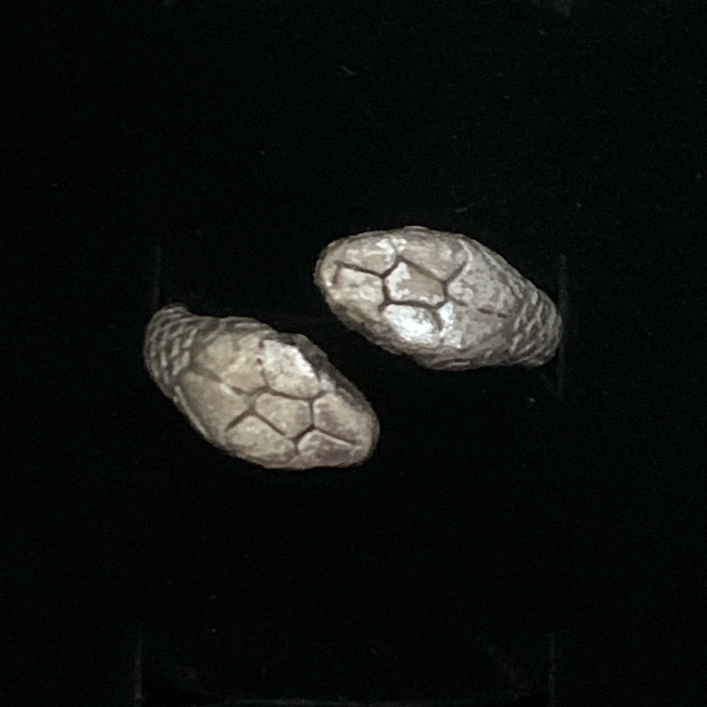 Double Headed Snake Ring Unisex Size 8